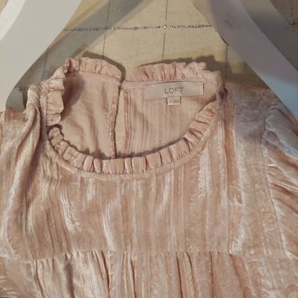 Sheer Crush Flutter Sleeve Blouse - Picture 7 of 7